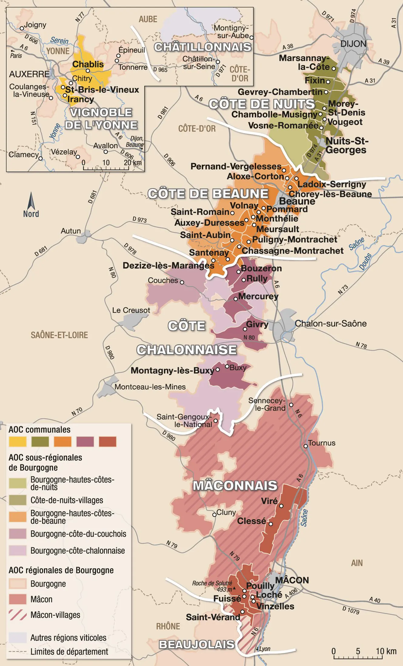 La Côte de Nuits Appellations régionales des vins de Bourgogne