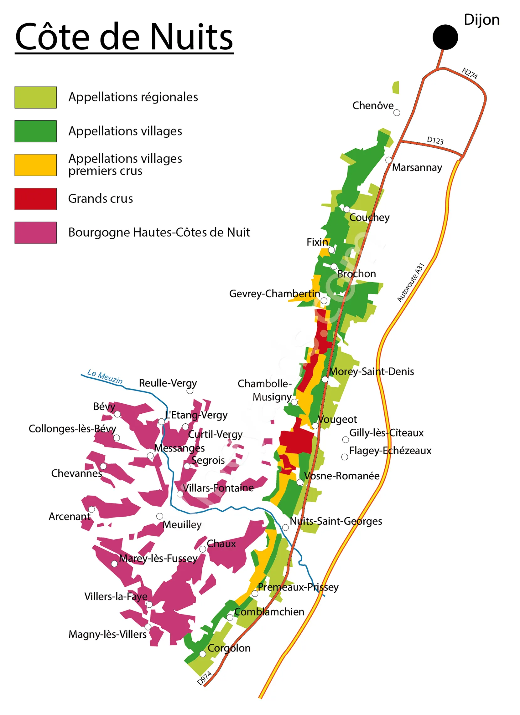 La Côte de Nuits Vins de la Côte de Nuits