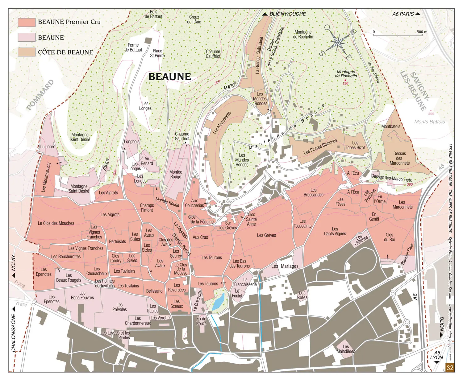 La Côte de Nuits Appellations des vins de Beaune