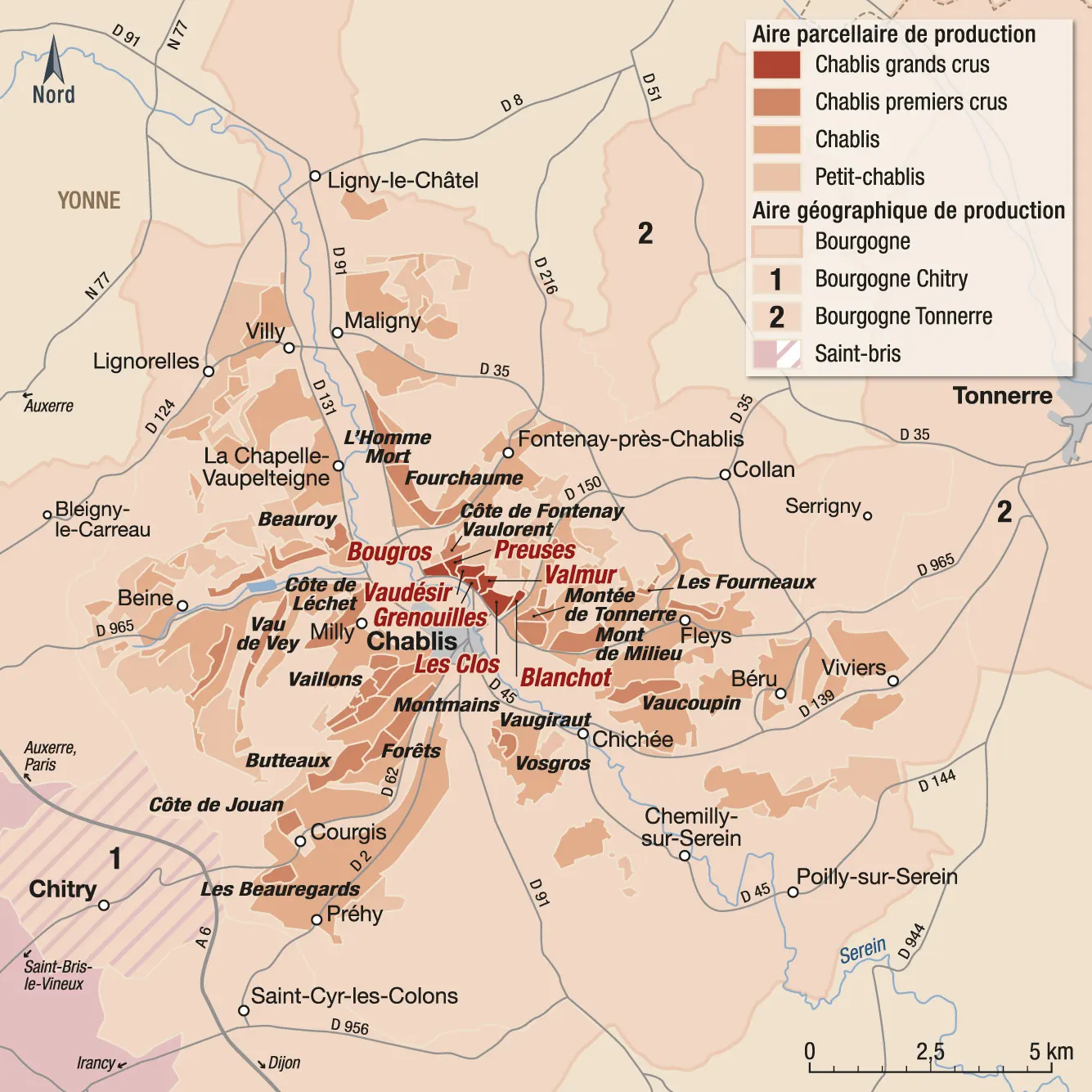 La Côte de Beaume Les vins de Chablis