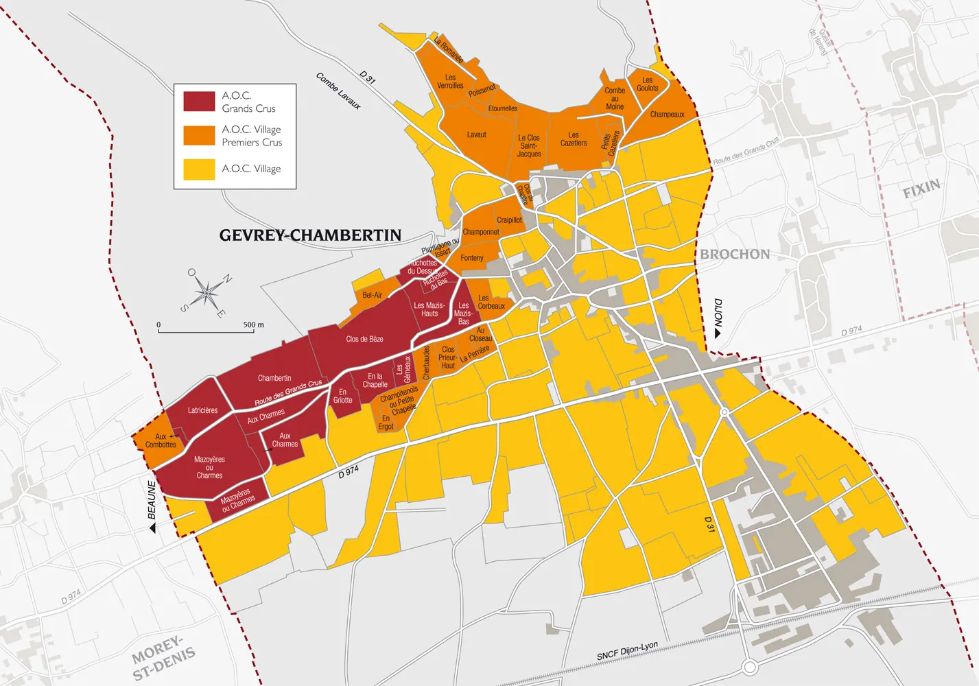 La Côte de Nuits Appellation des vins de Gevrey-Chambertin