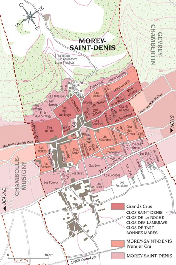 La Côte de Nuits Appellation des vins de Morey-Saint-Denis