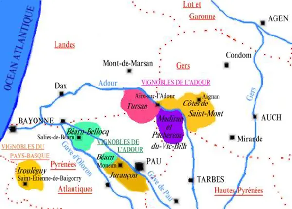 Les vins du Pays-Basque, Béarn et Gascogne
