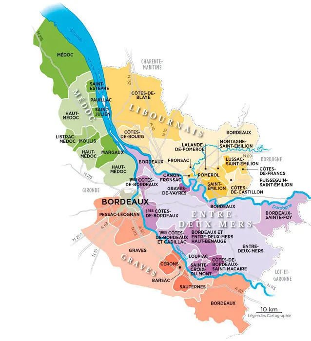 Les vins de Bordeaux