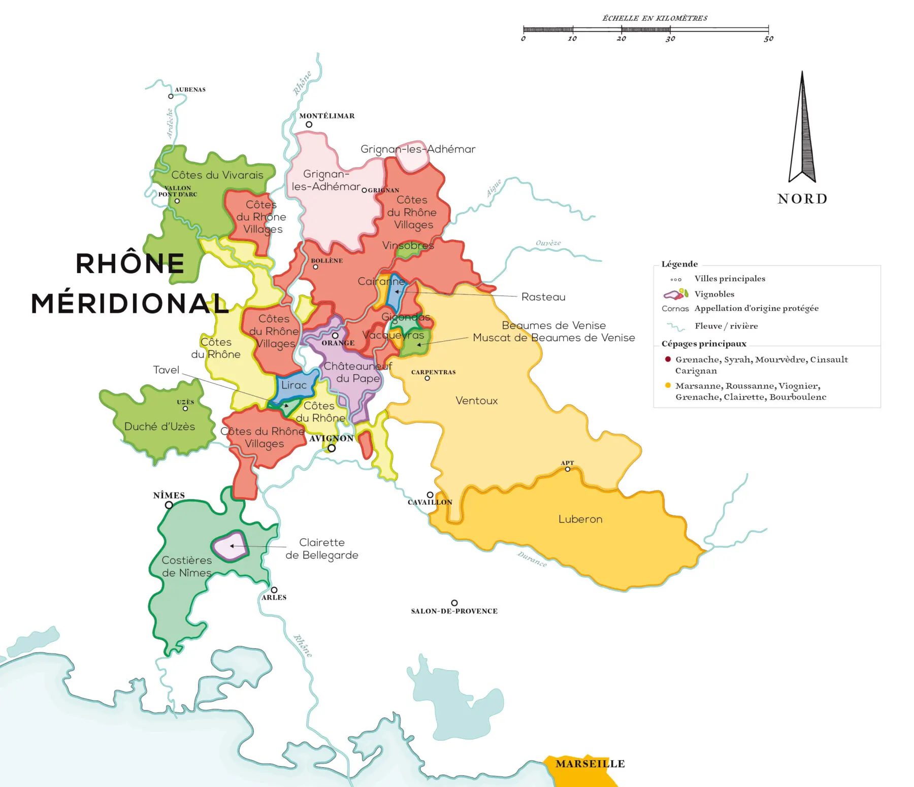 Les vins de la vallée sud du Rhône
